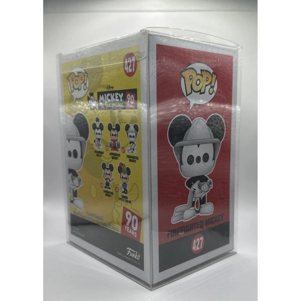 Firefighter Mickey Disney 90 Years The True Original Funko Pop #427 in Protector